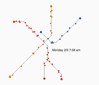 Interactive map of Boston subway