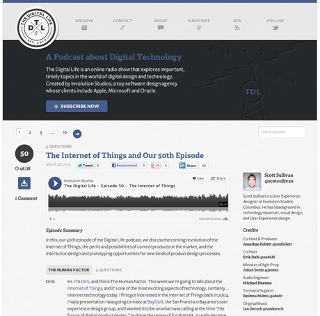 The Digital Life Web Site Re-launch
