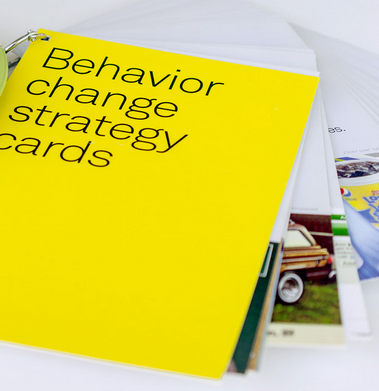 Behavior change strategy cards