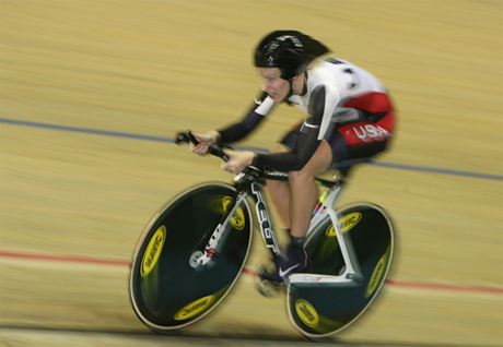Champion cyclist Sarah Hammer